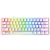 Razer Huntsman Mini White, Linear Optical Switch, size 60%, RGB Chroma, Doubleshot PBT Keycaps, Standard Bottom Row Layout, Full