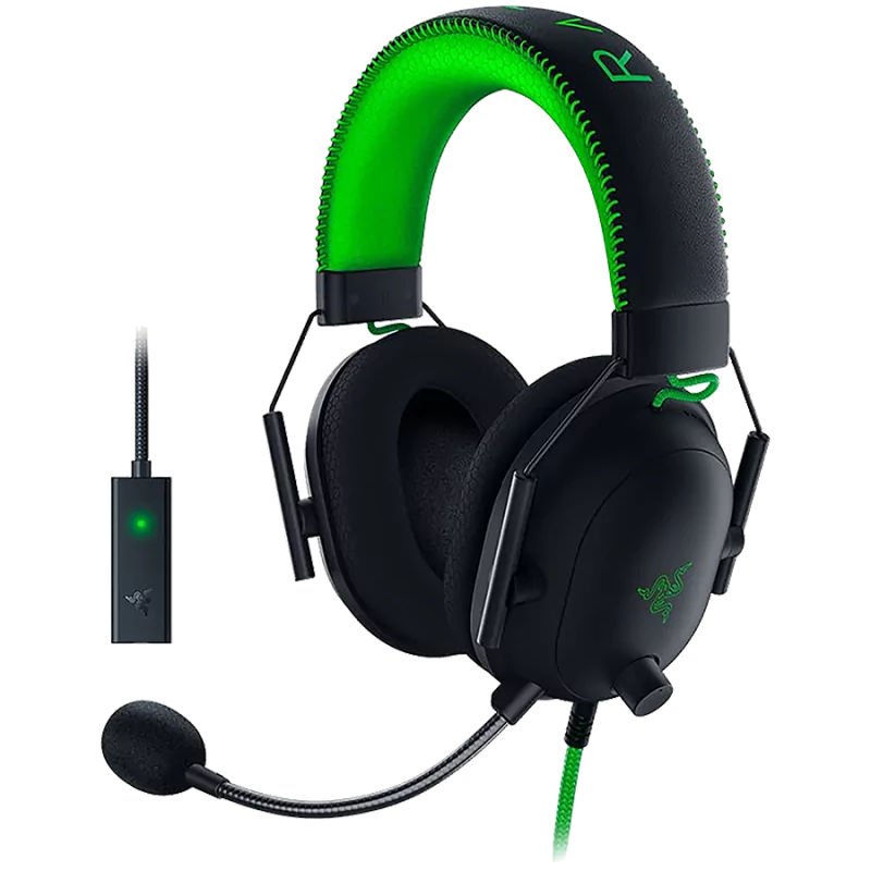 Razer BlackShark V2 - Wired Gaming Headset + USB Sound Card - SE - World Packaging - 1