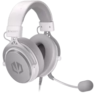 Endorfy Viro Plus USB Onyx White Gaming Headset, 53mm Driver, Memory Foam, USB 7.1 Sound Card, Detachable Microphone, Extra Earp