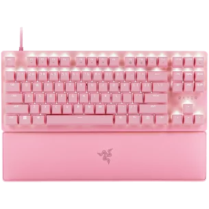 Razer Huntsman V2 Tenkeyless Pink, Optical Gaming Keyboard (Linear Optical Switches Gen-2), US Layout, Doubleshot PBT Keycaps, S