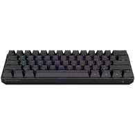 Endorfy Thock Compact Wireless Red Gaming Keyboard, Kailh Red Mechanical Switches, Double Shot PBT Pudding Keycaps, RGB, USB, 2 