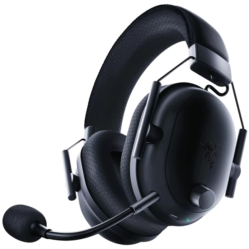 BlackShark V2 Pro (2023) - Black, Wireless Gaming Headset, Razer TriForce Titanium Driver 50 mm, Oval Ear Cushions, Detachable S