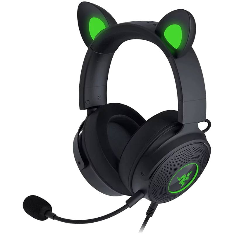 Razer Kraken Kitty V2 Pro, Gaming Wired Headset, Razer Chroma RGB, Stream Reactive Lighting, Docked Mode, 50 mm audio drivers, U