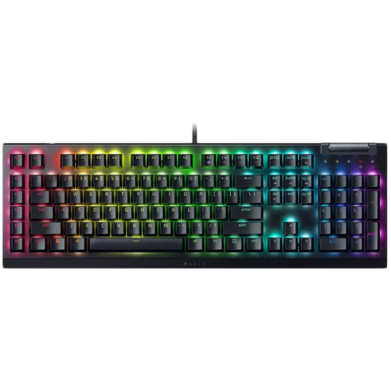 Razer BlackWidow V4 X Mechanical Gaming Keyboard, US Layout, Green Switch, Razer Chroma™ RGB, 6 Macro Keys, Lubricated Stabilize