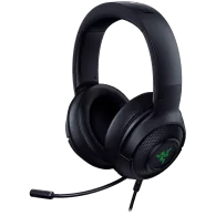 Razer Kraken V3 X USB, Gaming Headset, HyperClear Cardioid Mic, TriForce 40mm Drivers, Hybrid fabric and memory foam ear cushion