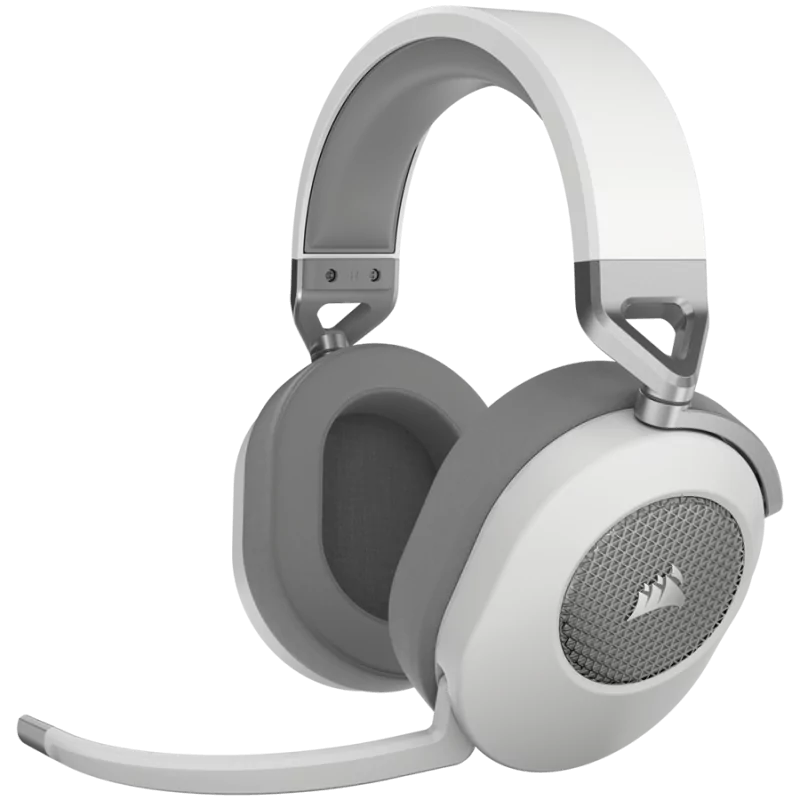 Corsair HS65 WIRELESS Gaming Headset, White (EU), v2, EAN: 0840006676522 - 1