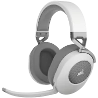 Corsair HS65 WIRELESS Gaming Headset, White (EU), v2, EAN: 0840006676522 - 1