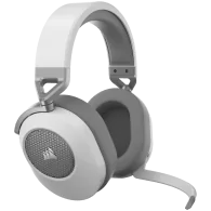 Corsair HS65 WIRELESS Gaming Headset, White (EU), v2, EAN: 0840006676522 - 2