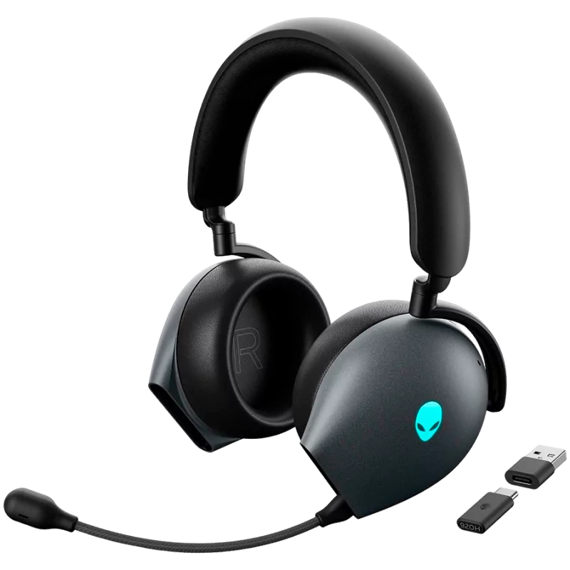 Alienware Dual Mode Wireless Gaming Headset - AW720H (Dark Side of the Moon) - 1 Alienware Dual Mode Wireless Gaming Headset - AW720H (Dark Side of the Moon) - 1