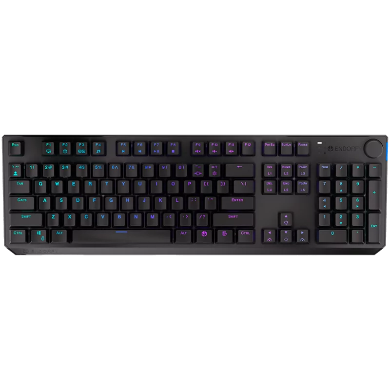 Endorfy Thock Wireless Red Gaming Keyboard, Kailh Box Red Mechanical Switches, Double Shot PBT Keycaps, Volume Wheel, ARGB, Hot- Endorfy Thock Wireless Red Gaming Keyboard, Kailh Box Red Mechanical Switches, Double Shot PBT Keycaps, Volume Wheel, ARGB, Hot-