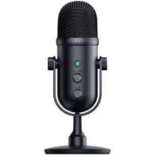 Razer Seiren V2 Pro, Professional-grade USB Microphone for Streamers, 30 mm Dynamic Microphone, High Pass Filter, Analog Gain Li