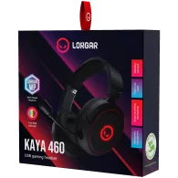 LORGAR Kaya 460, USB Gaming headset with microphone, CM108B, RGB backlight, Plug&Play, USB-A connection cable 2m, fabric ear pad