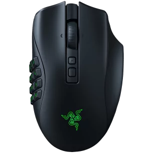 Razer Naga V2 Pro, Wireless Gaming Mouse, True 30000 dpi, Focus Pro 30K Optical Sensor, Gen-3 Optical Mouse Switches, 10/14/20 p