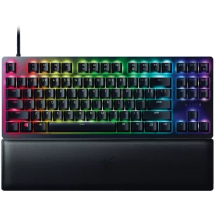 Razer Huntsman V2 Tenkeyless, Optical Gaming Keyboard (Clicky Optical Switch), US Layout, Doubleshot PBT Keycaps, Sound Dampenin