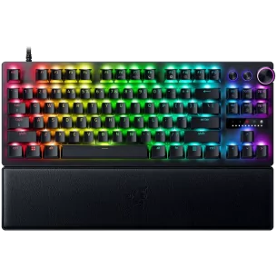 Razer Huntsman V3 Pro Tenkeyless, Gaming keyboard, Analog Optical Switch gen2, Razer Chroma RGB, Magnetic Firm Leatherette Wrist