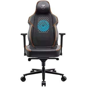 "COUGAR Chair NxSys Aero , Breathable PVC LeatherHighly breathable mesh cloth, 150º Reclining, RocX, Piston Lift Height Adjustme