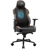 "COUGAR Chair NxSys Aero , Breathable PVC LeatherHighly breathable mesh cloth, 150º Reclining, RocX, Piston Lift Height Adjustme