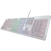 COUGAR Vantar S White, Gaming Keyboard, Flat Caps With Scissor-Switch, 19-Key Rollover, Eight Backlight Effects, Anti-Ghosting T