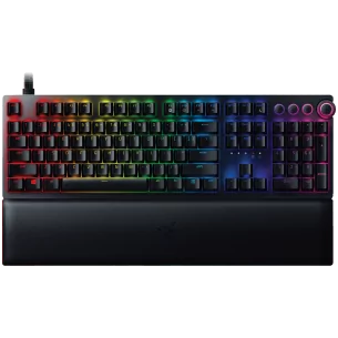 Razer Huntsman V2 Analog (Analog Switch), Optical Gaming Keyboard, US Layout, Doubleshot PBT Keycaps, Sound Dampening Foam, Raze