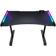 COUGAR Mars 120 Gaming Desk, USB 3.0 x 1/ USB 2.0 x 1/ 3.5mm Audio jack x 2/RGB button, 1250x810x740(mm), Ergonomic & Scratch Re