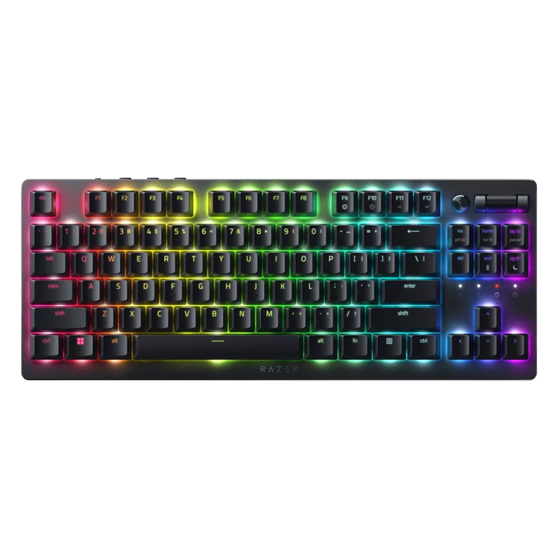 Razer DeathStalker V2 Gaming Keyboard, Red Switch, US Layout, Low-Profile Optical Switches (Linear), Ultra-Slim Casing with Dura