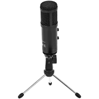 LORGAR Soner 313, Gaming Microphone, USB condenser microphone with Volume Knob & Echo Knob, Frequency Response: 80 Hz—17 kHz, in