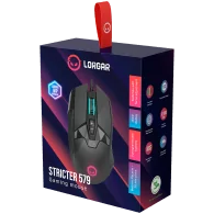 LORGAR Stricter 579, gaming mouse, 9 programmable buttons, Pixart PMW3336 sensor, DPI up to 12 000, 50 million clicks buttons li