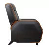 COUGAR Sofa Ranger S, Breathable Premium PVC Leather, Steel frame, Headrest & Lumbar Design, Diamond Check Pattern Design, Folda
