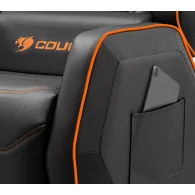 COUGAR Sofa Ranger S, Breathable Premium PVC Leather, Steel frame, Headrest & Lumbar Design, Diamond Check Pattern Design, Folda