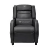 COUGAR Sofa Ranger S Black, Breathable Premium PVC Leather, Steel frame, Headrest & Lumbar Design, Diamond Check Pattern Design,