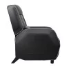 COUGAR Sofa Ranger S Black, Breathable Premium PVC Leather, Steel frame, Headrest & Lumbar Design, Diamond Check Pattern Design,