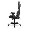 COUGAR Hotrod Black, Gaming Chair, High Density MoldShaping Foam, Hyper-Dura leatherette, Multi-zone backrest design, Up & Down 