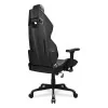 COUGAR Hotrod Black, Gaming Chair, High Density MoldShaping Foam, Hyper-Dura leatherette, Multi-zone backrest design, Up & Down 