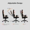 COUGAR Hotrod, Gaming Chair, High Density MoldShaping Foam, Hyper-Dura leatherette, Multi-zone backrest design, Up & Down Adjust