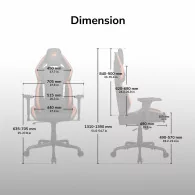 COUGAR Hotrod, Gaming Chair, High Density MoldShaping Foam, Hyper-Dura leatherette, Multi-zone backrest design, Up & Down Adjust