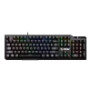 MSI VIGOR GK41 LR US Gaming Keyboard, Black, 6 fixed color LEDs in 10 different lighting zones, 6+N Key Rollover & Anti-ghosting