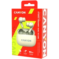 CANYON headset OnGo TWS-10 ANC+ENC Beige - 9