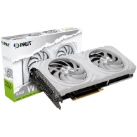 Palit RTX 4060Ti White 8GB GDDR6, 128 bits, 2310/2535 Mhz, 1x HDMI 2.1a, 3x DP 1.4a, two fan, 1x 8-pin Power connector, recommen