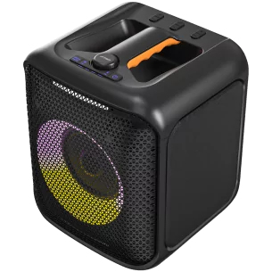 PA100 - F&D PA100 Portable Wireless Party Speaker, 40W RMS, Subwoofer 5.25"+2x2"Tweeter, BT 5.0/USB/AUX, RGB, WL microphone, bat