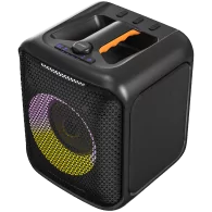 PA100 - F&D PA100 Portable Wireless Party Speaker, 40W RMS, Subwoofer 5.25"+2x2"Tweeter, BT 5.0/USB/AUX, RGB, WL microphone, bat