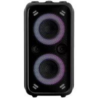 F&D PA200 Portable Wireless Party Speaker, 80W RMS (40W+40W), Subwoofer 2x5.25"+2x2"Tweeter, BT 5.0/USB/AUX, RGB, LED display, R