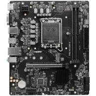 MSI PRO H610M-E, mATX, LGA 1700, Dual Channel DDR5 5600+MHz, 1x PCIe x16 slot, 1x M.2 slot, 1x HDMI, 1x VGA, 2x USB 3.2 Gen 1, 4