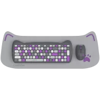 CANYON HSET-W6 EN Keyboard+Mouse Kitty Edition AAA+АА Wireless Violet - 1