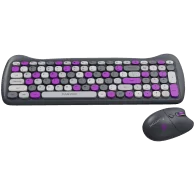 CANYON HSET-W6 EN Keyboard+Mouse Kitty Edition AAA+АА Wireless Violet - 2