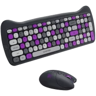 CANYON HSET-W6 EN Keyboard+Mouse Kitty Edition AAA+АА Wireless Violet - 4