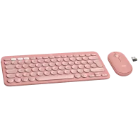 LOGITECH Pebble 2 Bluetooth Keyboard Combo - TONAL ROSE - US INT'L - 1