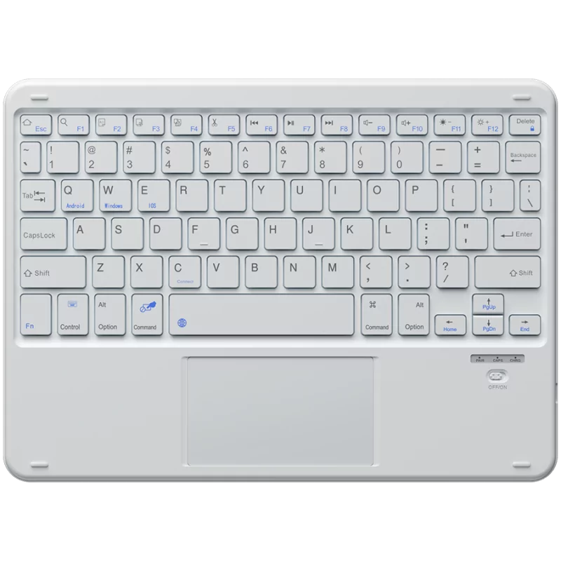 Blackview K2 Bluetooth Keyboard, 242.3х168.7х6.5, Bluetooth 3.0, Battery 280 mAh, Windows, Android, iOS, White - 1