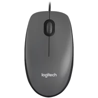LOGITECH M100 Corded Mouse - BLACK - USB - 1