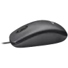 LOGITECH M100 Corded Mouse - BLACK - USB - 2