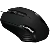 CANYON Optical wired mice, 3 buttons, DPI 1000, Black
